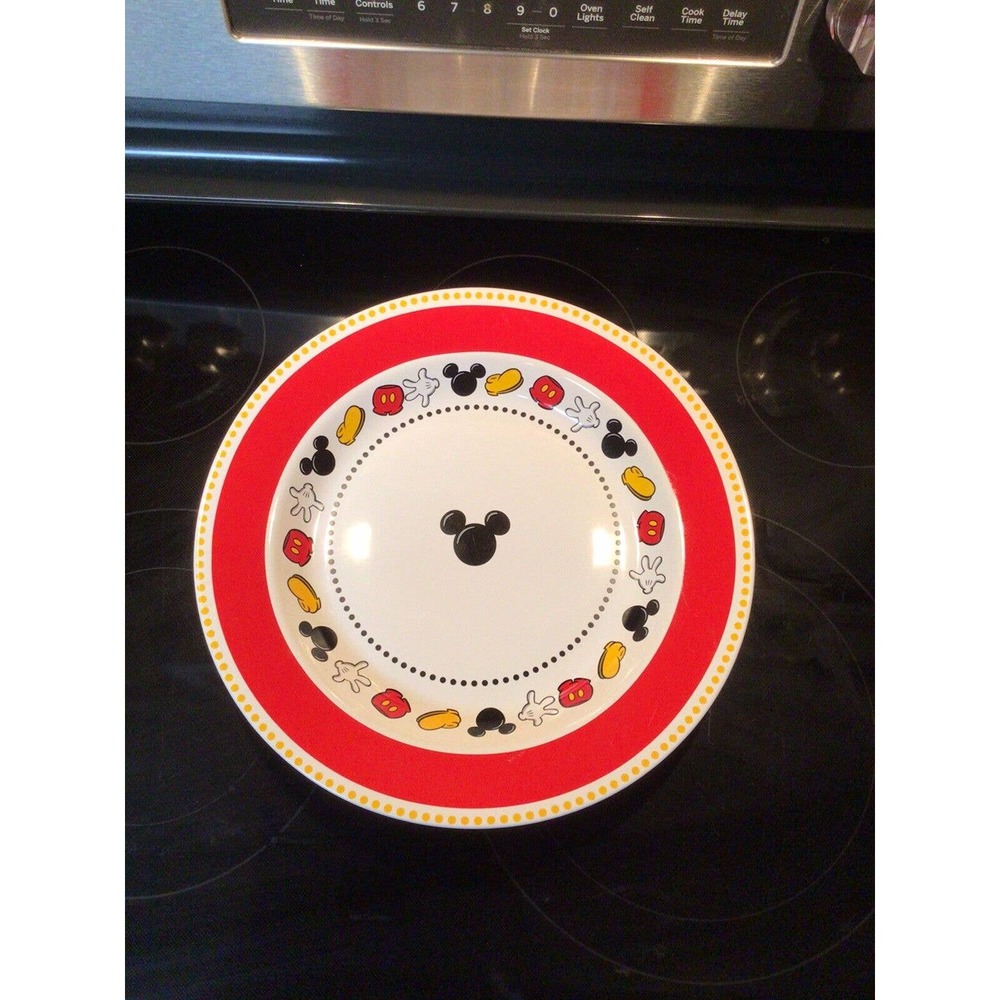 Rare Disney Theme Parks Best Of Mickey Mouse Body Parts 13" Serving Bowl
